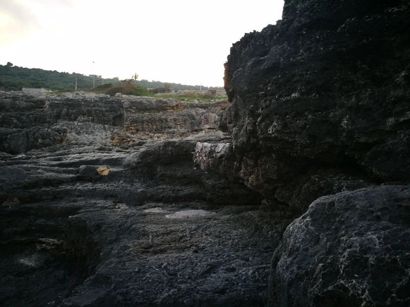 Salentissimo.it: Grotta Verde - Marina di Andrano, Stranden van Salento