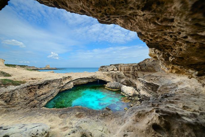 Salentissimo.it: Grotta della Poesia - Roca Vecchia - Melendugno, Salenton rannat