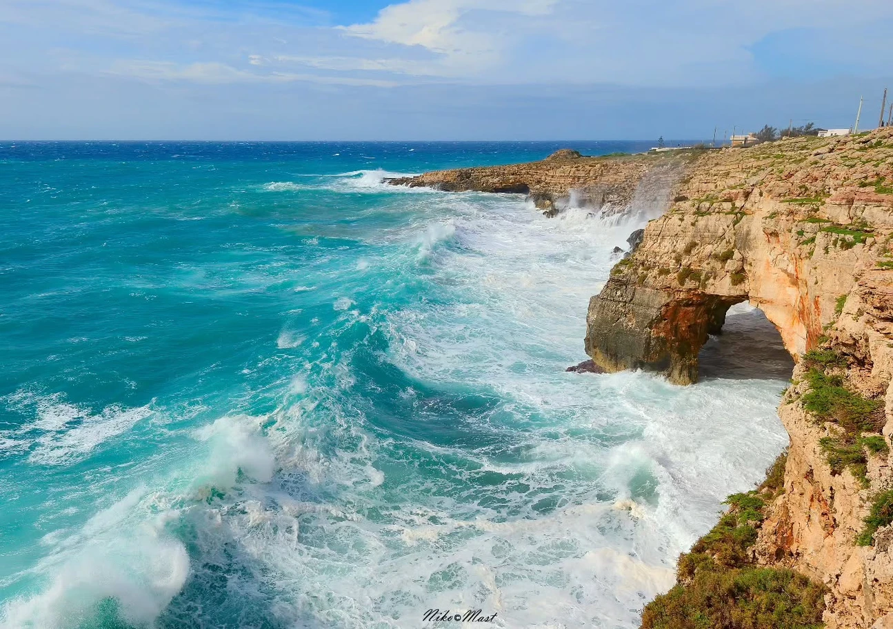 Salentissimo.it: Grotta delle Tre Porte - Felloniche - Patu, Stranden van Salento