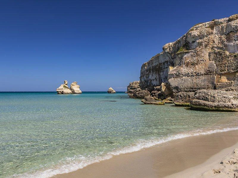 Salentissimo.it: Le due Sorelle - Torre dell Orso - Melendugno, Salento pludmales