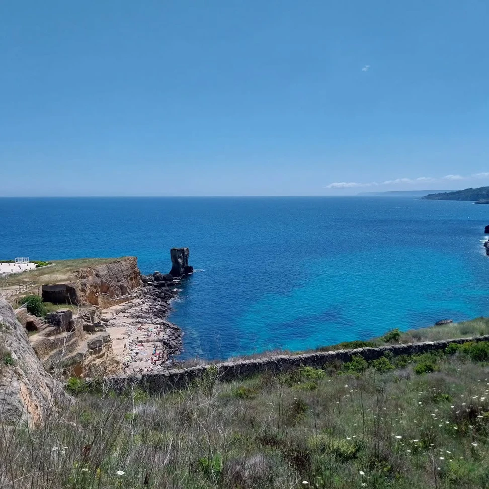 Salentissimo.it: Spiaggia dei 100 Scalini - Porto Miggiano - Santa Cesarea Terme, Pláže Salento