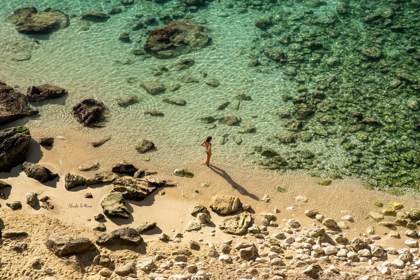 Salentissimo.it: Spiaggia dei 100 Scalini - Porto Miggiano - Santa Cesarea Terme, Pláže Salento