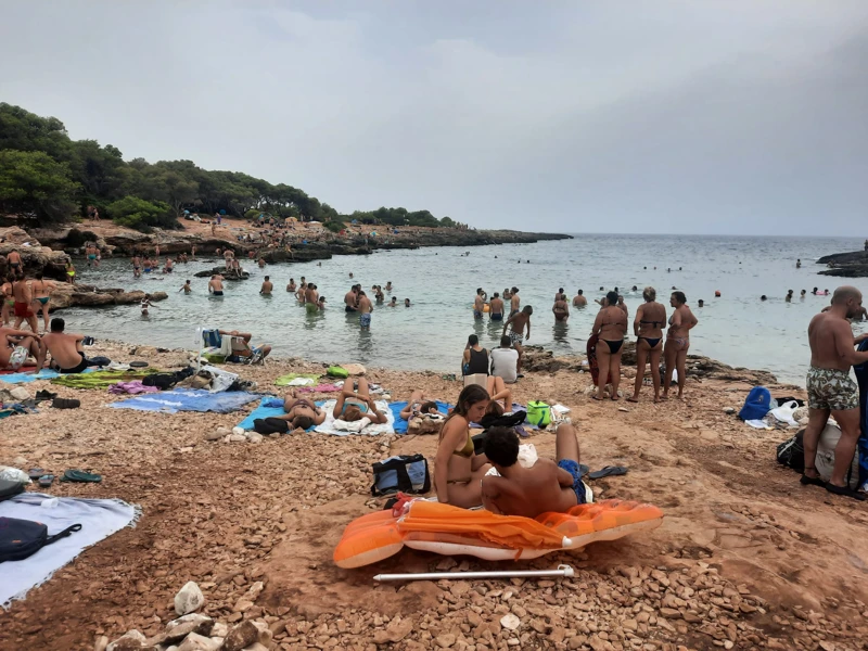 Salentissimo.it: Spiaggia di Porto Selvaggio - Porto Selvaggio - Nardò, Salento pludmales