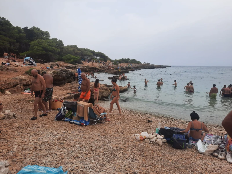 Salentissimo.it: Spiaggia di Porto Selvaggio - Porto Selvaggio - Nardò, Salento pludmales