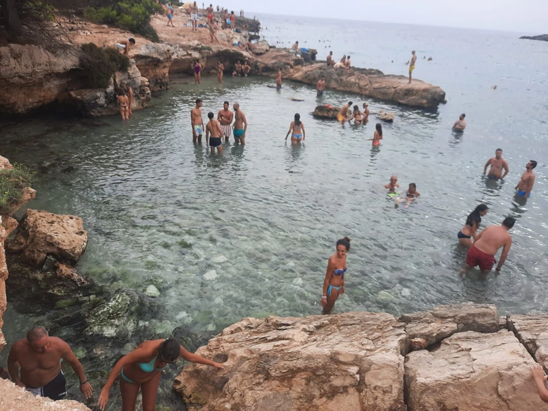 Salentissimo.it: Spiaggia di Porto Selvaggio - Porto Selvaggio - Nardò, Salento pludmales