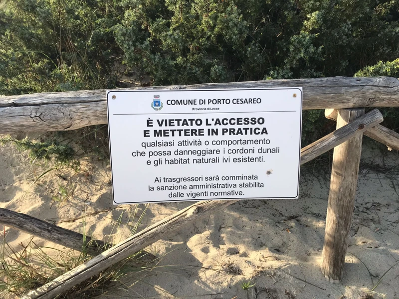 Salentissimo.it: Spiaggia libera delle Dune - Porto Cesareo, Salento pludmales