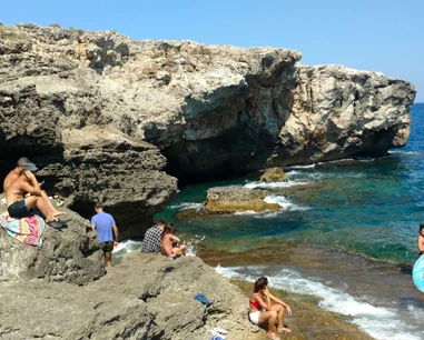 Salentissimo.it: Grotta Verde - Marina di Andrano, Stranden van Salento