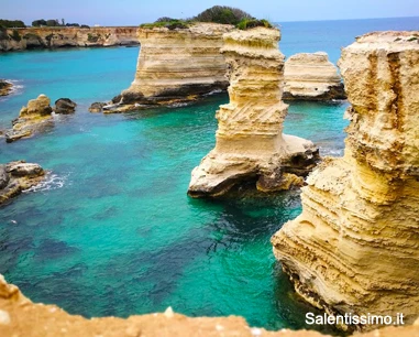 Salentissimo.it: I Faraglioni di Sant Andrea - Sant Andrea - Melendugno, Praias de Salento